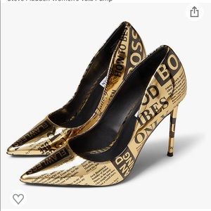 Steve Madden Gold printed heels- Never been worn